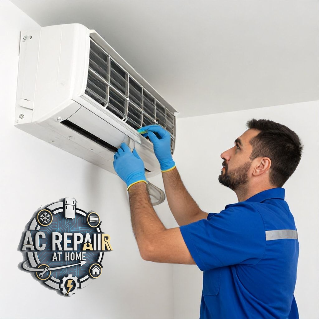 AC technician Riyadh performing air conditioner maintenance service