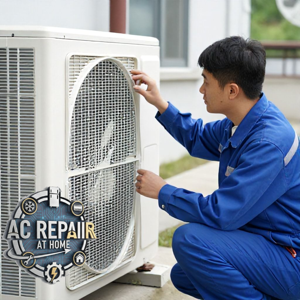 Professional AC maintenance service Riyadh technician inspection